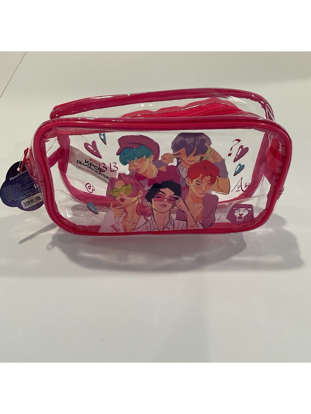 KPop Demon Hunters Saja Boys Vinyl Pencil Pouch Netflix NEW